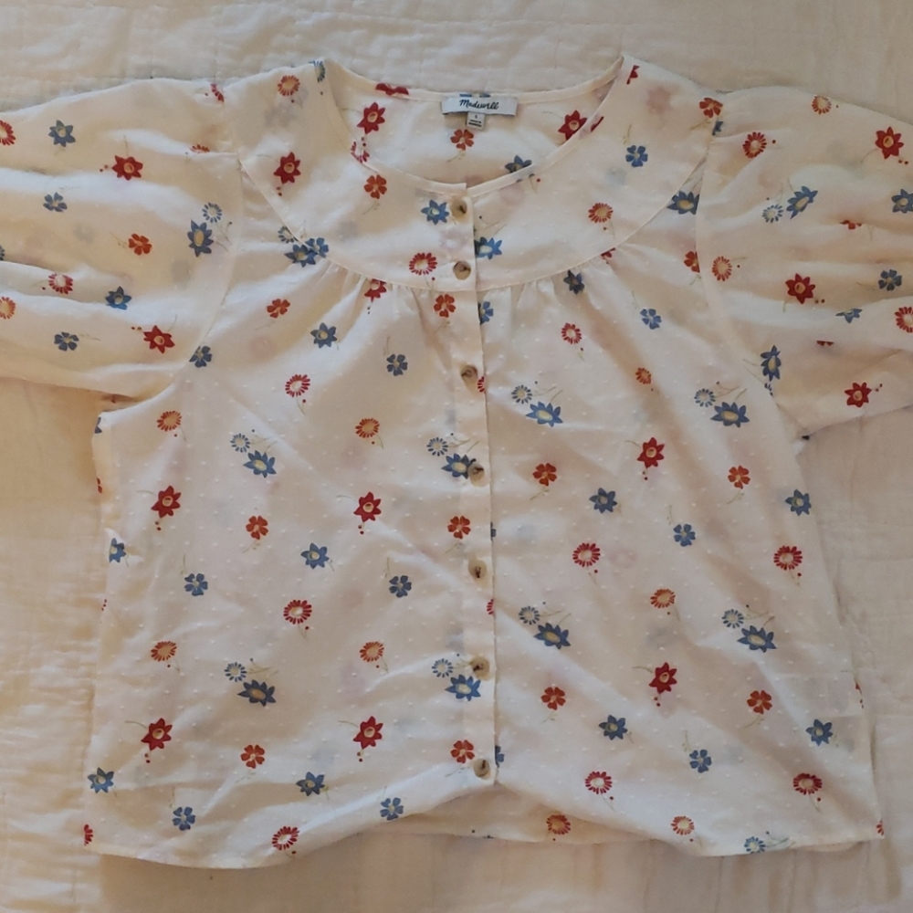 Madewell Floral Top